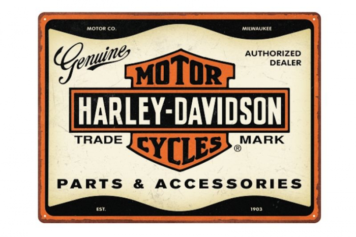 Blechschild Harley Parts